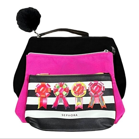 Three Medium Size Makeup Bags/Pouches - Picture 2 of 11